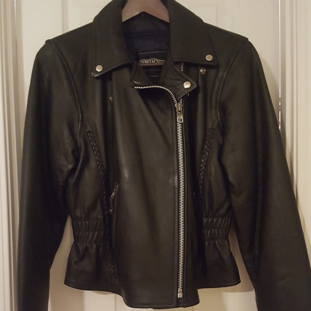 Ladies Leather motorcycle jacket